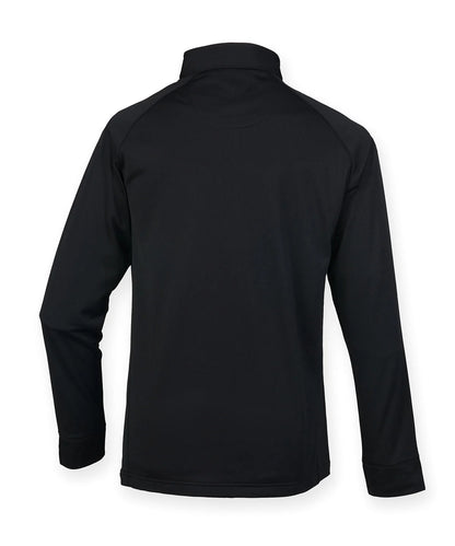Henbury ¼ Zip Top With Wicking Finish