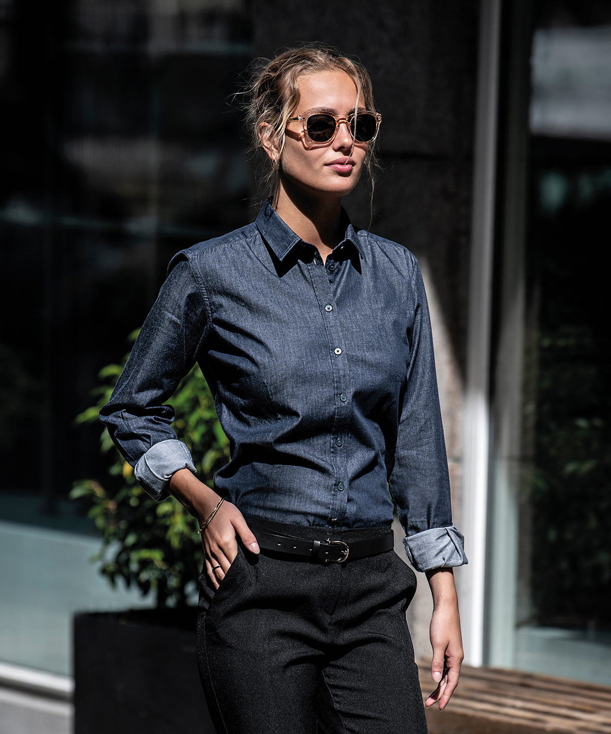 Nimbus Women's Torrance Raw And Stylish Denim Shirt