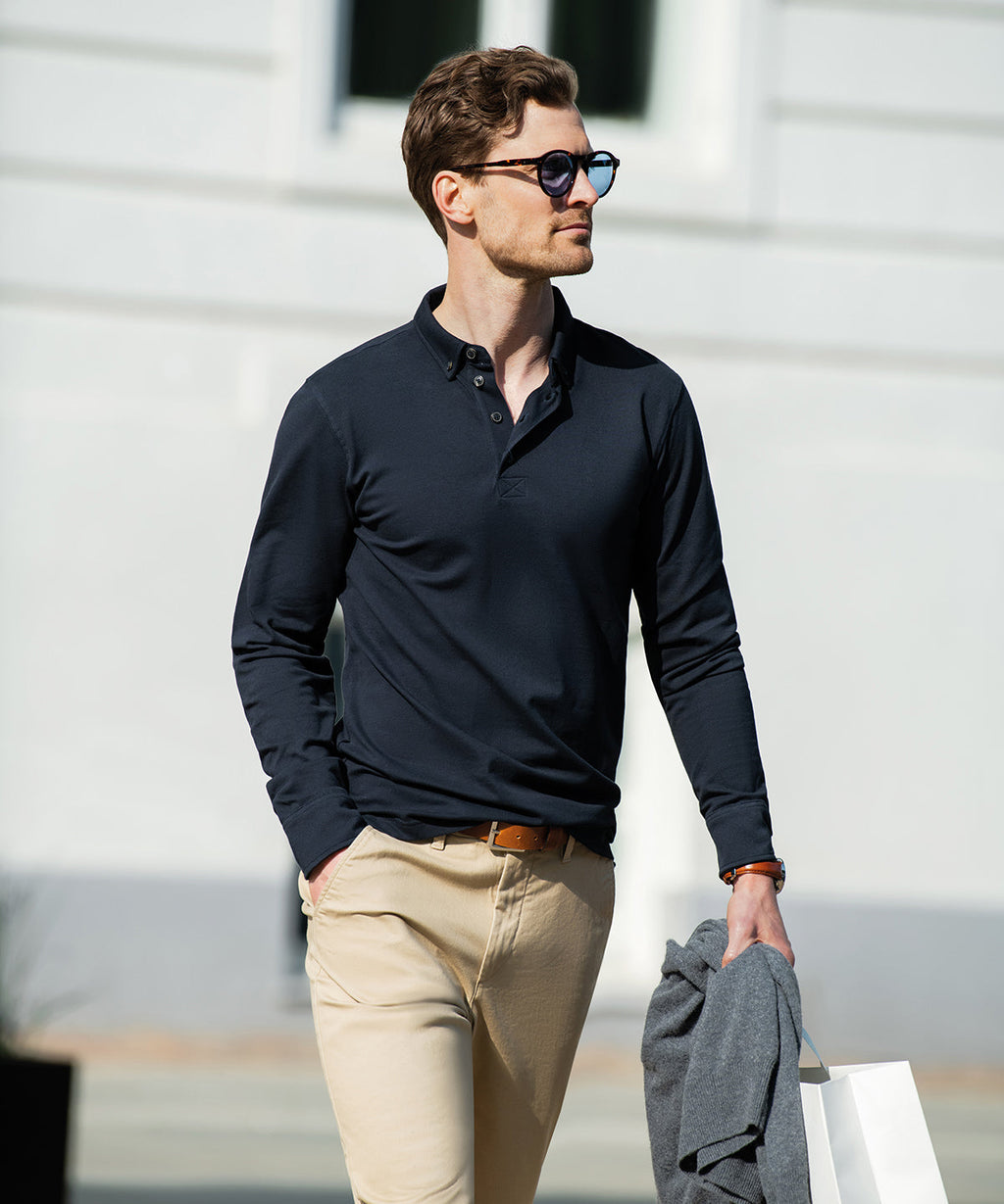 Nimbus Carlington Deluxe Long Sleeve Polo