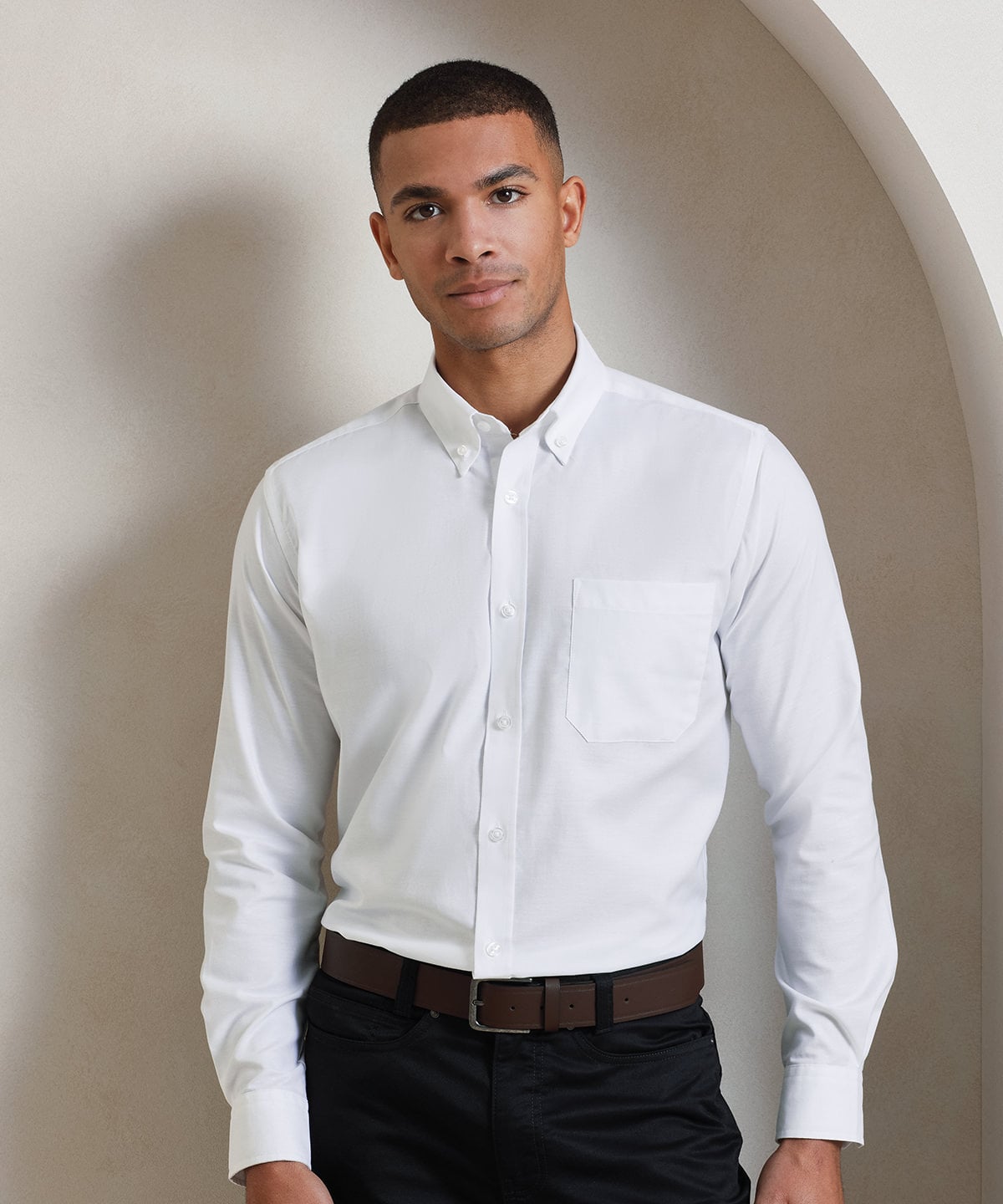 Garland UK - Premier Oxford Long Sleeve Shirt