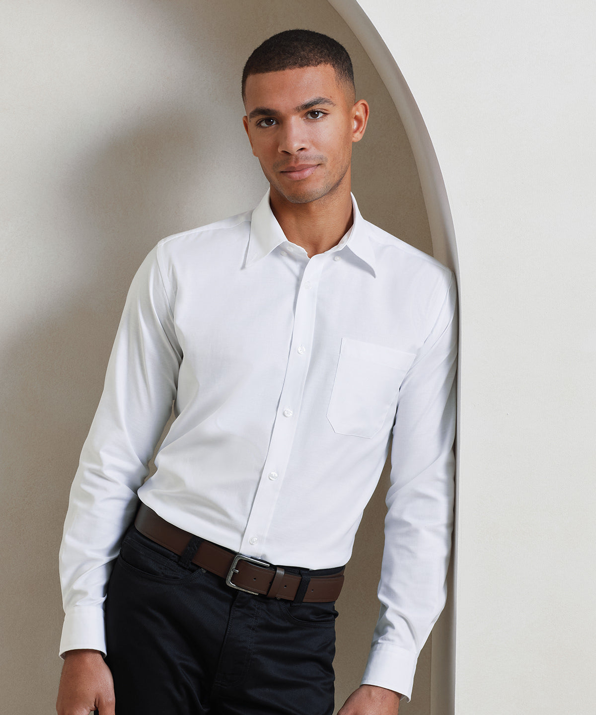 Garland UK - Premier Oxford Long Sleeve Shirt