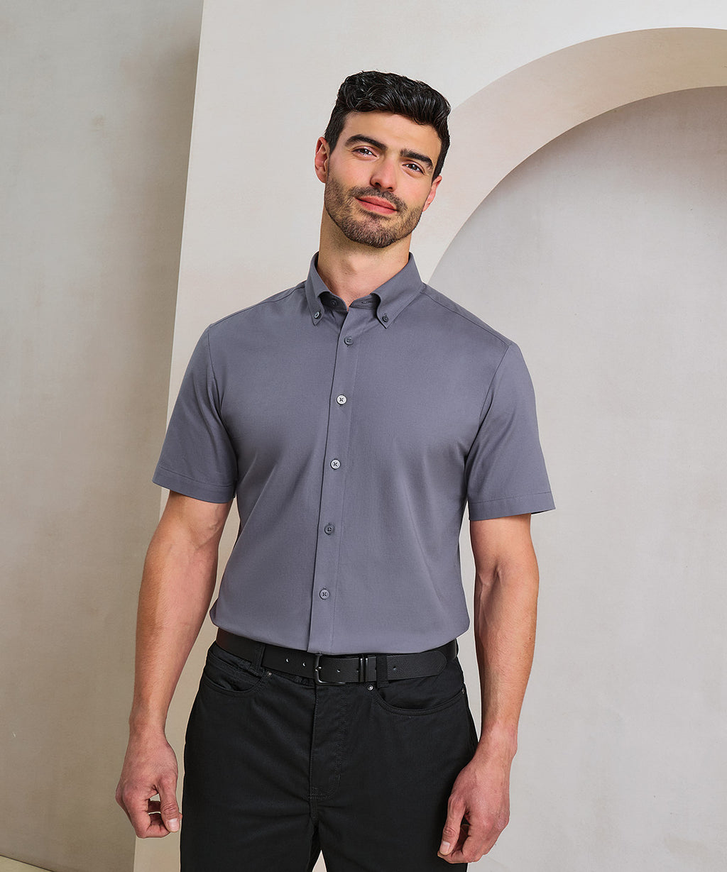 Garland UK - Premier Oxford Short Sleeve Shirt
