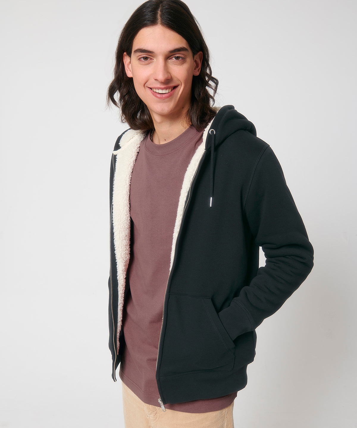 Stanley/Stella Unisex Hygger Sherpa Zip-Through Sweatshirt