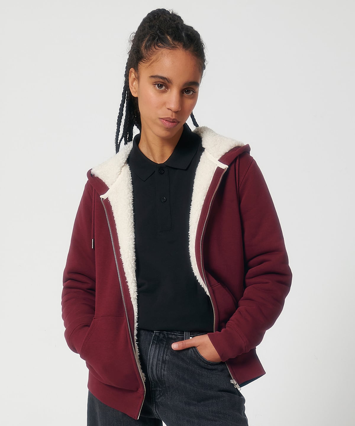 Stanley/Stella Unisex Hygger Sherpa Zip-Through Sweatshirt