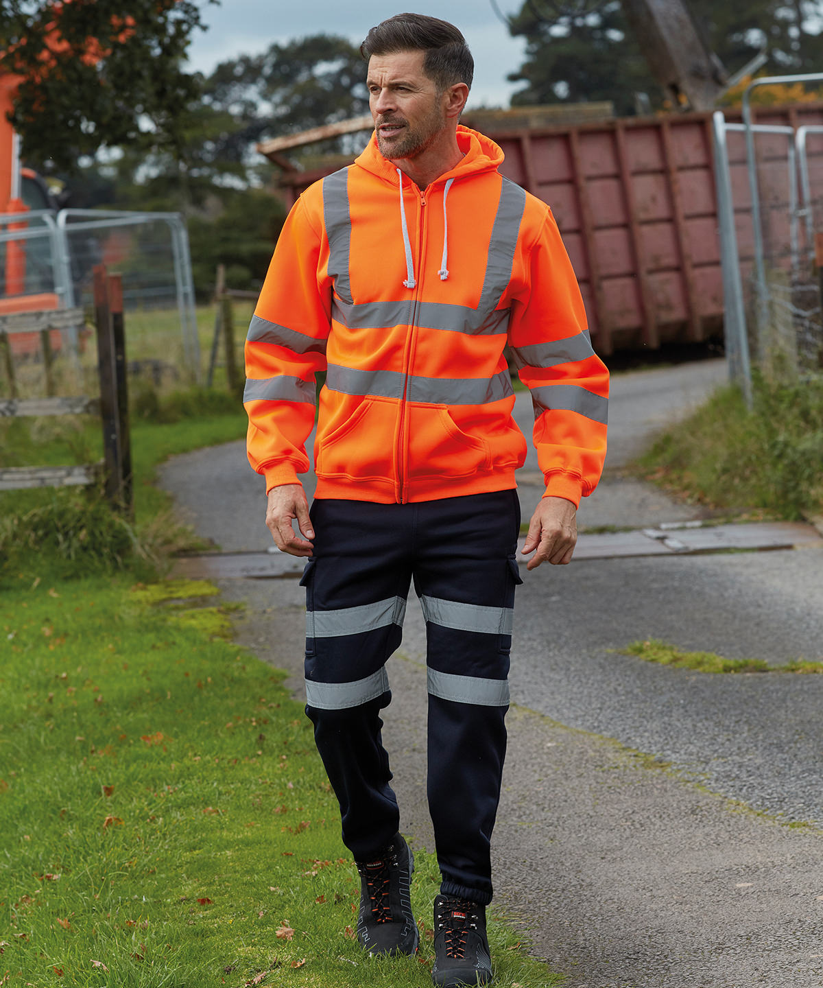 Yoko Hi-Vis Zip Hoodie (HVK07)