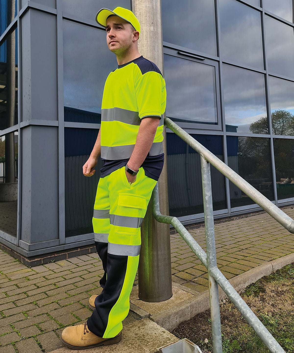 Yoko Hi-Vis Two-Tone T-Shirt (HVJ400)