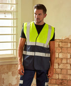 Yoko Hi-Vis Two-Tone Waistcoat (HVW122)