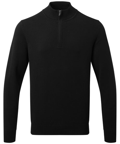Men's cotton blend Ã¢â‚¬Å¡Ã‚Â¼ zip sweater