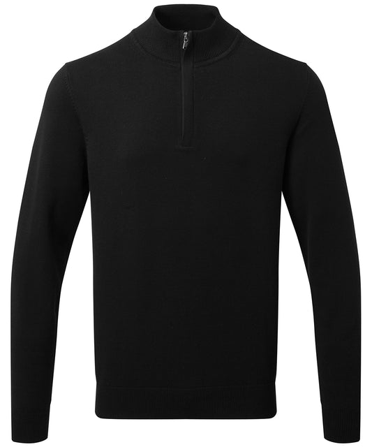 Men's cotton blend Ã¢â‚¬Å¡Ã‚Â¼ zip sweater