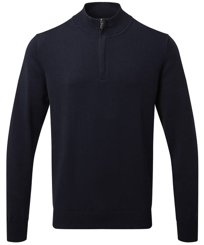 Men's cotton blend Ã¢â‚¬Å¡Ã‚Â¼ zip sweater