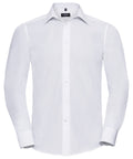 Russell Long Sleeve Polycotton Easycare Fitted Poplin Shirt