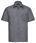 Russell Short Sleeve Polycotton Easycare Poplin Shirt