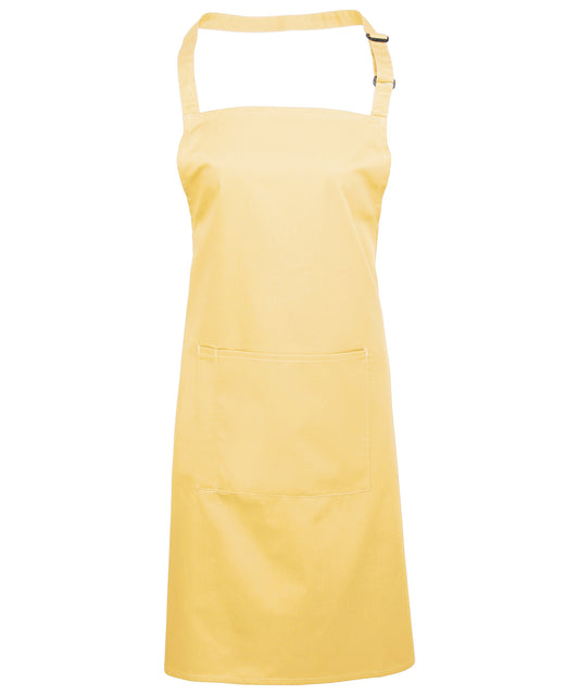 Colours bib apron with pocket