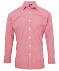 Premier Microcheck (Gingham) Long Sleeve Cotton Shirt