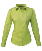 Women's poplin long sleeve blouse