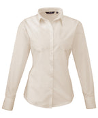 Women's poplin long sleeve blouse