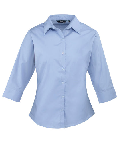 Women's Ãƒâ€šÃ‚Â¾ sleeve poplin blouse