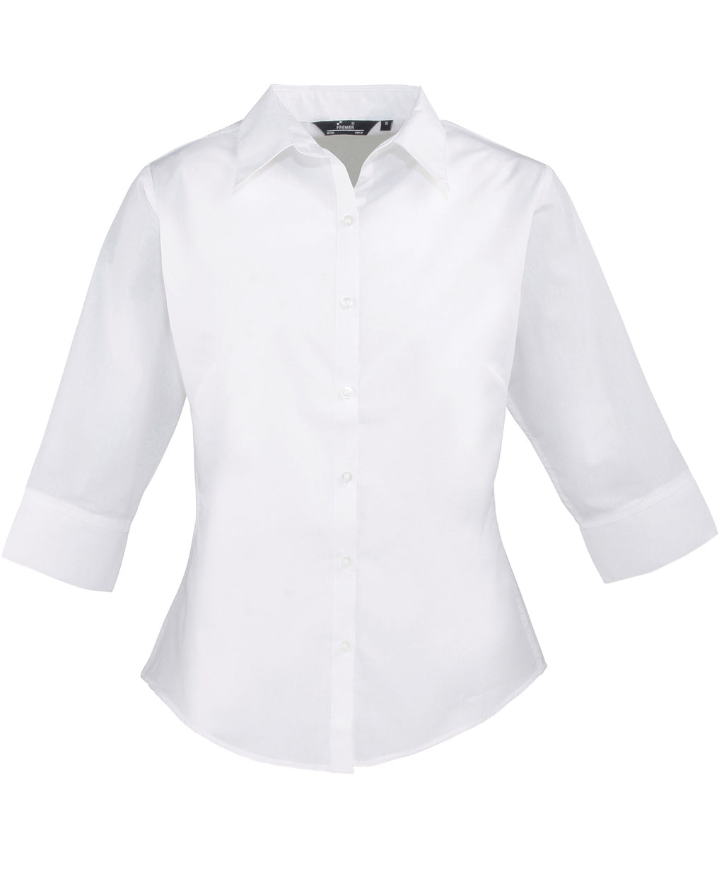 Women's Ãƒâ€šÃ‚Â¾ sleeve poplin blouse