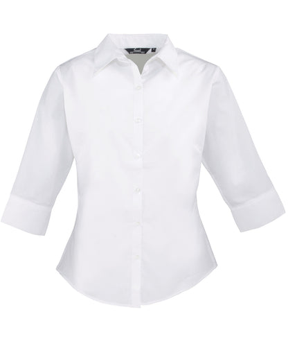 Women's Ãƒâ€šÃ‚Â¾ sleeve poplin blouse