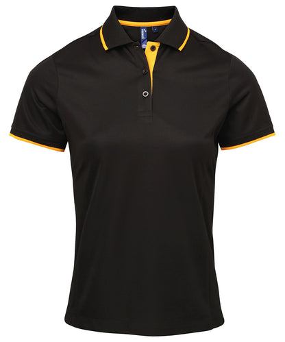Women's contrast CoolcheckerÃƒâ€šÃ‚Â® polo