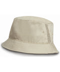 Result Deluxe Washed Cotton Bucket Hat With Side Mesh Panels