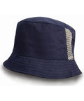 Result Deluxe Washed Cotton Bucket Hat With Side Mesh Panels
