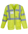 Yoko Hi-Vis Executive Long Sleeve Waistcoat (HVJ800)