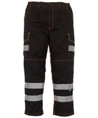 Hi-vis polycotton cargo trousers with kneepad pockets (HV018T/3M)