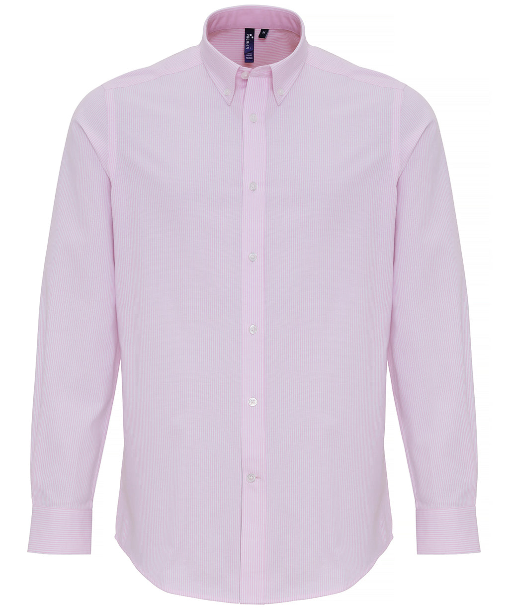 Cotton-rich Oxford stripes shirt 