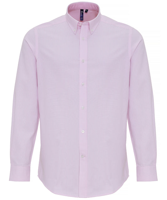 Cotton-rich Oxford stripes shirt 