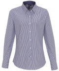 Premier Women's Cotton-Rich Oxford Stripes Blouse