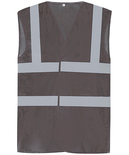 Top cool open mesh 2-band-and-braces waistcoat (HVW120)