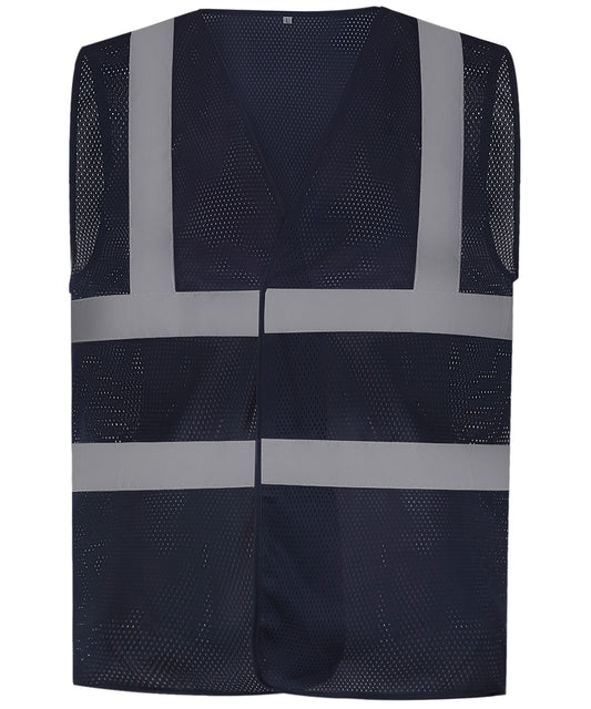 Top cool open mesh 2-band-and-braces waistcoat (HVW120)