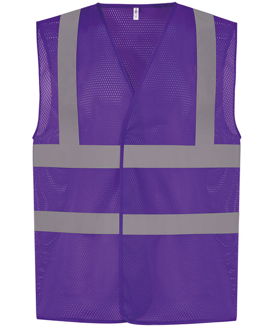 Top cool open mesh 2-band-and-braces waistcoat (HVW120)