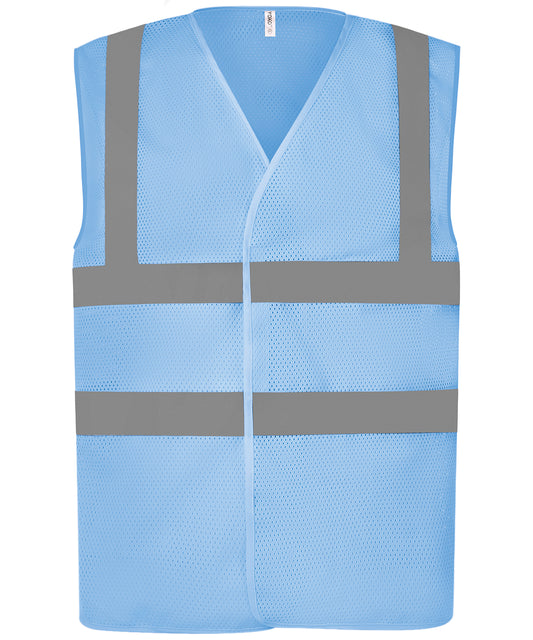 Top cool open mesh 2-band-and-braces waistcoat (HVW120)