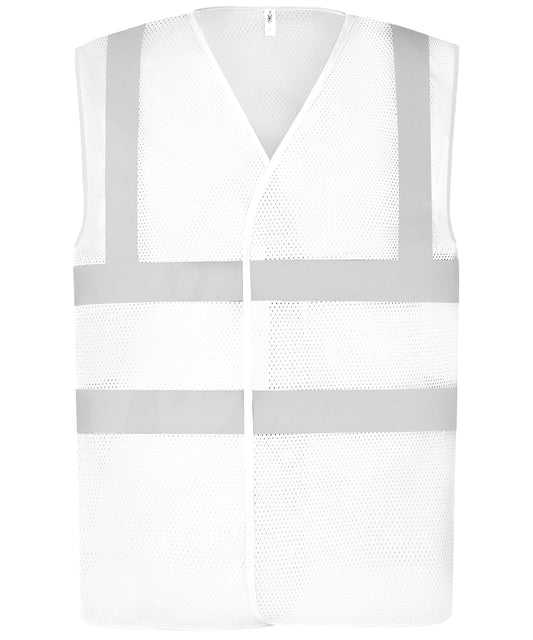 Top cool open mesh 2-band-and-braces waistcoat (HVW120)