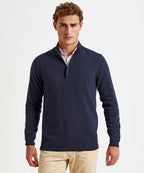 Men's cotton blend Ã¢â‚¬Å¡Ã‚Â¼ zip sweater
