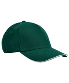 EarthAwareÃƒâ€šÃ‚Â® classic organic cotton 5-panel cap ÃƒÂ¢Ã¢â€šÂ¬Ã¢â‚¬Å“ sandwich peak