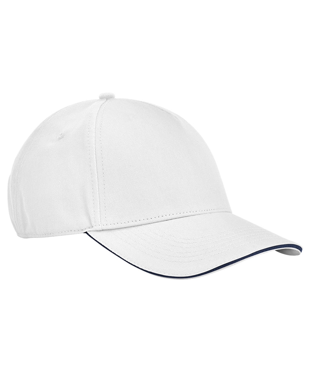EarthAwareÃƒâ€šÃ‚Â® classic organic cotton 5-panel cap ÃƒÂ¢Ã¢â€šÂ¬Ã¢â‚¬Å“ sandwich peak