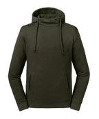 Pure organic high collar hooded sweatshirt