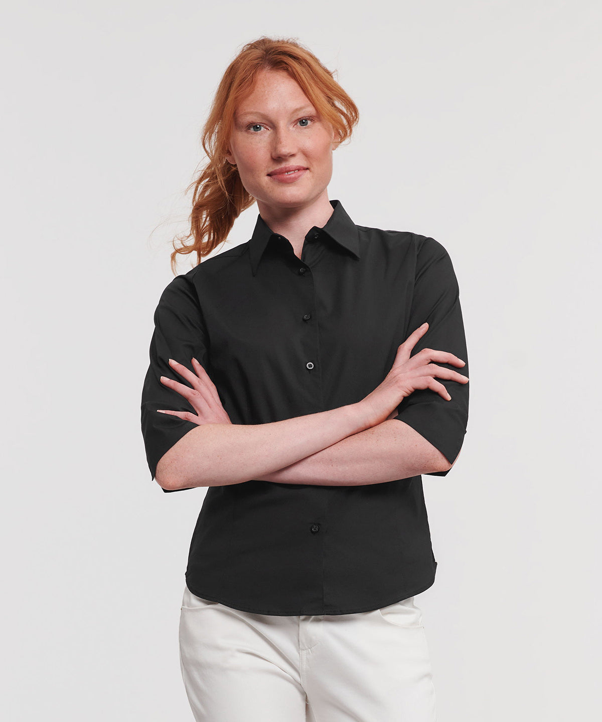 Women's Ãƒâ€šÃ‚Â¾ sleeve easycare fitted shirt