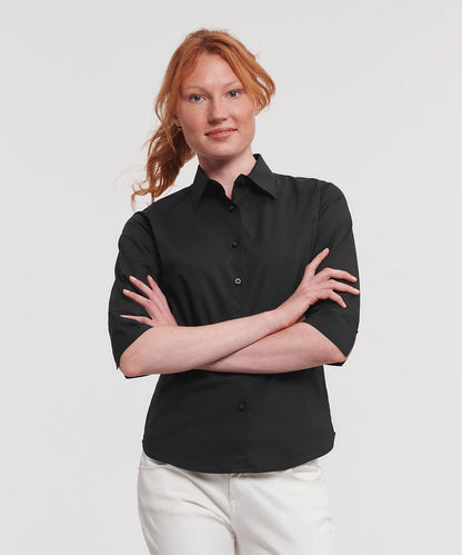 Women's Ãƒâ€šÃ‚Â¾ sleeve easycare fitted shirt
