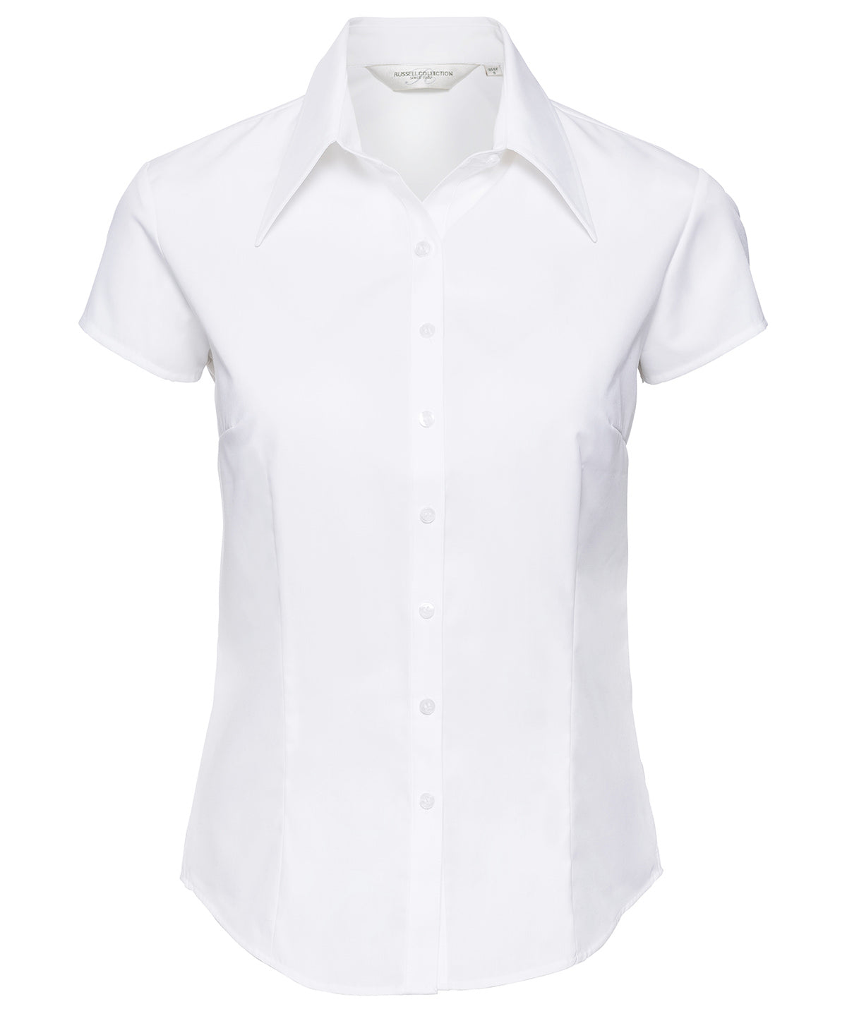 WomenÃƒÂ¢Ã¢â€šÂ¬Ã¢â€žÂ¢s cap sleeve TencelÃƒâ€šÃ‚Â® fitted shirt