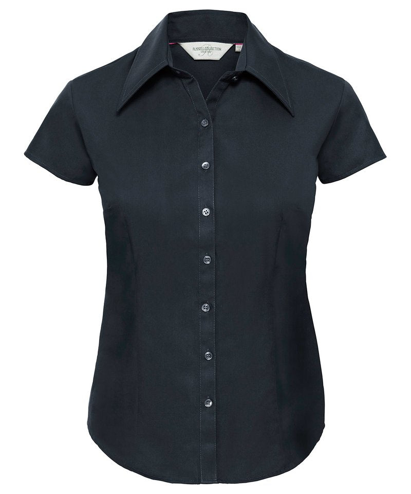 WomenÃƒÂ¢Ã¢â€šÂ¬Ã¢â€žÂ¢s cap sleeve TencelÃƒâ€šÃ‚Â® fitted shirt