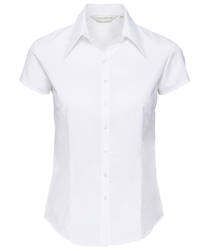 WomenÃƒÂ¢Ã¢â€šÂ¬Ã¢â€žÂ¢s cap sleeve TencelÃƒâ€šÃ‚Â® fitted shirt