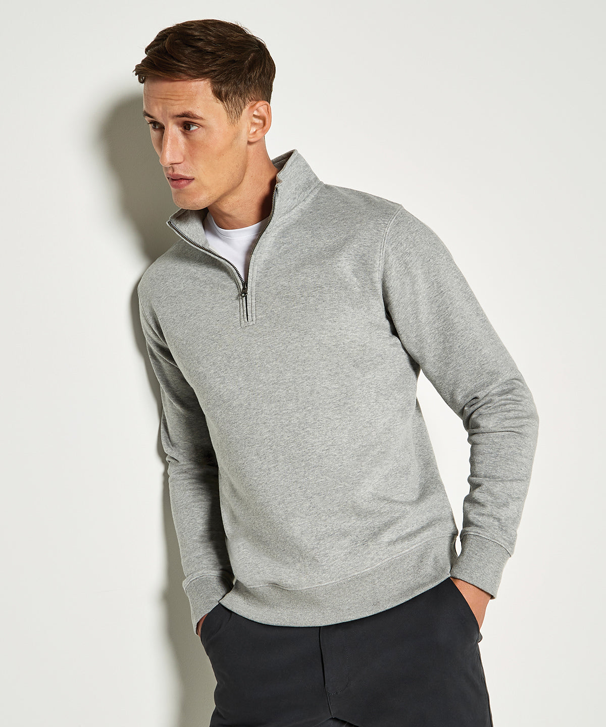 Regular fit Ãƒâ€šÃ‚Â¼-zip sweatshirt