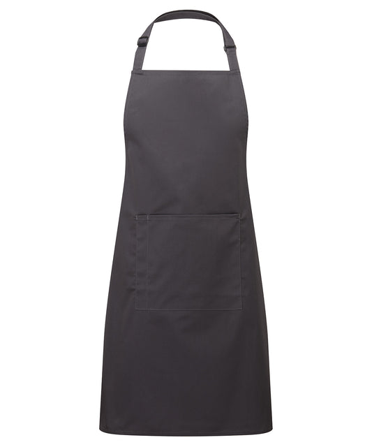 Colours bib apron with pocket