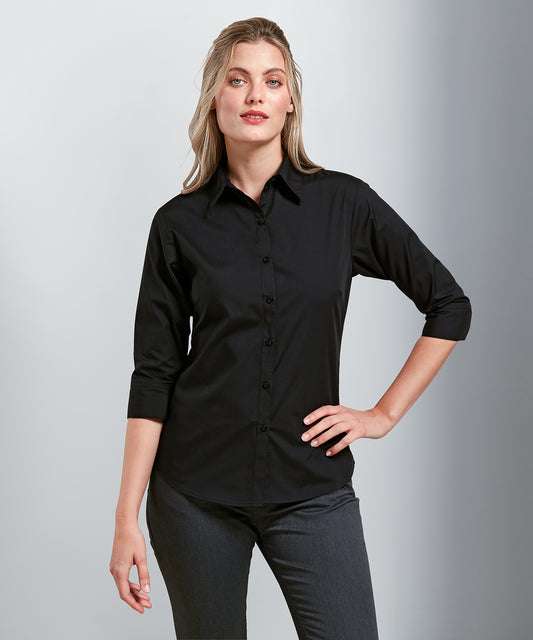 Women's Ãƒâ€šÃ‚Â¾ sleeve poplin blouse