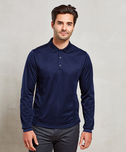 Long sleeve CoolcheckerÃƒâ€šÃ‚Â® piqufÂ© polo
