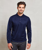 Long sleeve CoolcheckerÃƒâ€šÃ‚Â® piqufÂ© polo